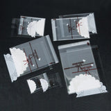100pcs Clear Self Adhesive Seal Plastic Bags Resealable Cellophane OPP Poly Bags