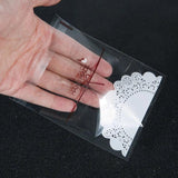100pcs Clear Self Adhesive Seal Plastic Bags Resealable Cellophane OPP Poly Bags
