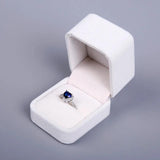 High Velvet Jewelry Earring Ring Display Case Box Red Purple Storage