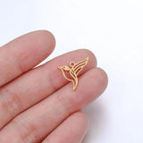 5pcs Stainless Steel Birdie Pendants for Women Jewelry DIY