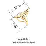 5pcs Stainless Steel Birdie Pendants for Women Jewelry DIY