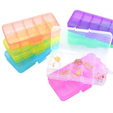 Adjustable 10 Storage Slots Organizer Box with Removable Compartments