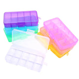 Adjustable 10 Storage Slots Organizer Box with Removable Compartments