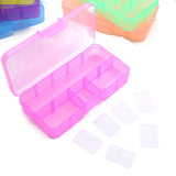 Adjustable 10 Storage Slots Organizer Box with Removable Compartments