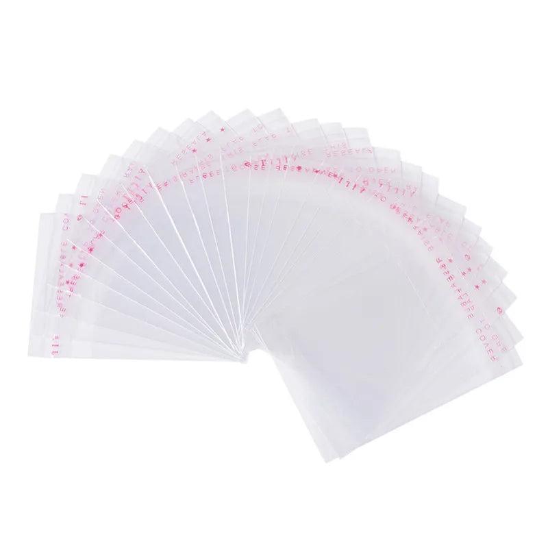 100pcs 70x50mm Clear Rectangle OPP Cellophane Bags Candy Jewelry Packaging Bag