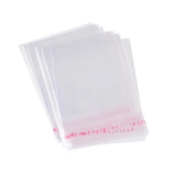 100pcs 70x50mm Clear Rectangle OPP Cellophane Bags Candy Jewelry Packaging Bag