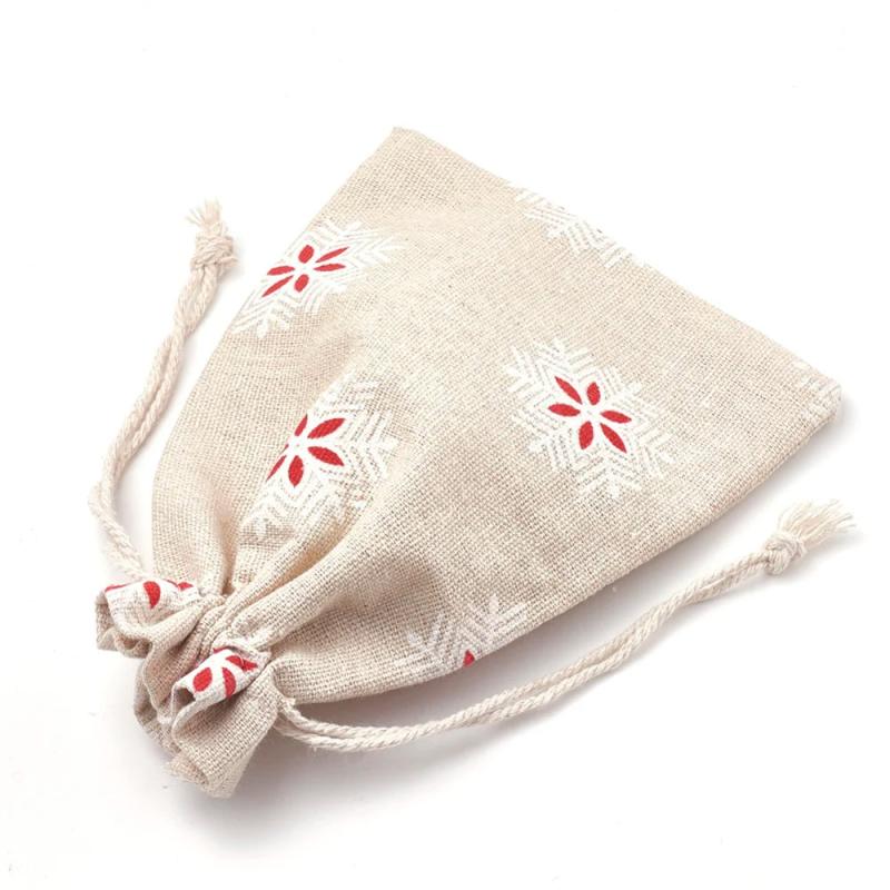 5pcs 18x13cm Drawstring Polycotton Bags Gift Packaging Bags