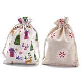 5pcs 18x13cm Drawstring Polycotton Bags Gift Packaging Bags