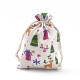 5pcs 18x13cm Drawstring Polycotton Bags Gift Packaging Bags