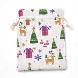 5pcs 18x13cm Drawstring Polycotton Bags Gift Packaging Bags