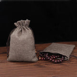 5pcs/lot 9.5x13cm Linen Drawstring Gift Bags for Jewelry Christmas Wedding