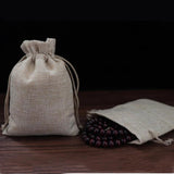 5pcs/lot 9.5x13cm Linen Drawstring Gift Bags for Jewelry Christmas Wedding