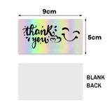 50pcs Small Business Reflective Cards - Thank You For Support