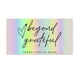50pcs Small Business Reflective Cards - Thank You For Support