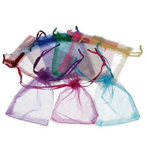 25pcs Organza Drawstring Gift Bags for Jewelry Wedding Packaging