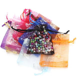 25pcs Organza Drawstring Gift Bags for Jewelry Wedding Packaging
