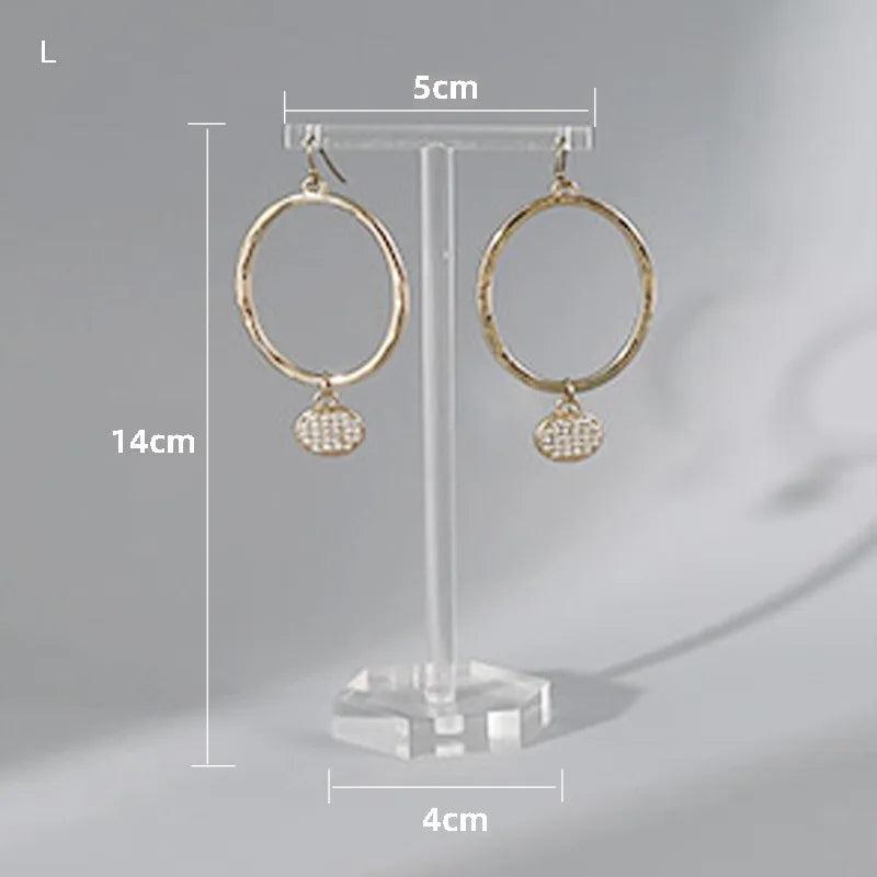 Clear Acrylic Earrings Display Holder T Shape
