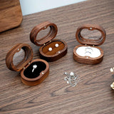 Portable Wood Ring Box For Wedding Proposal Engagement Ring Pendant Earrings Org