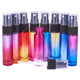 9Pcs Gradient Glass Spray Bottles 10ml for Perfume Essential Oil Storage