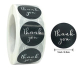 500 Clear Foil Thank You Stickers - Wedding Gift Cards Envelope Seal Label