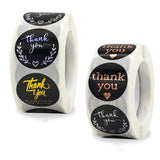 500 Clear Foil Thank You Stickers - Wedding Gift Cards Envelope Seal Label