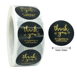 500 Clear Foil Thank You Stickers - Wedding Gift Cards Envelope Seal Label