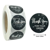 500 Clear Foil Thank You Stickers - Wedding Gift Cards Envelope Seal Label