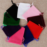 10pcs Velvet Drawstring Pouch for Jewelry Wedding Party Storage
