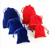 10pcs Velvet Drawstring Pouch for Jewelry Wedding Party Storage
