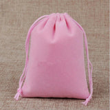 10pcs Velvet Drawstring Pouch for Jewelry Wedding Party Storage