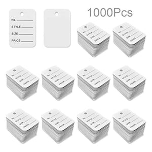 1000 Pieces Pre-Printed Clothing Marking Tags