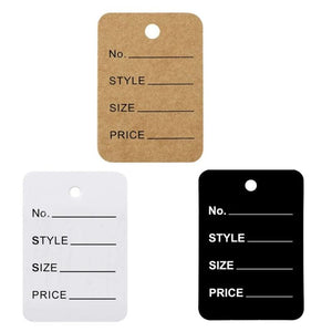 1000 Pieces Pre-Printed Clothing Marking Tags