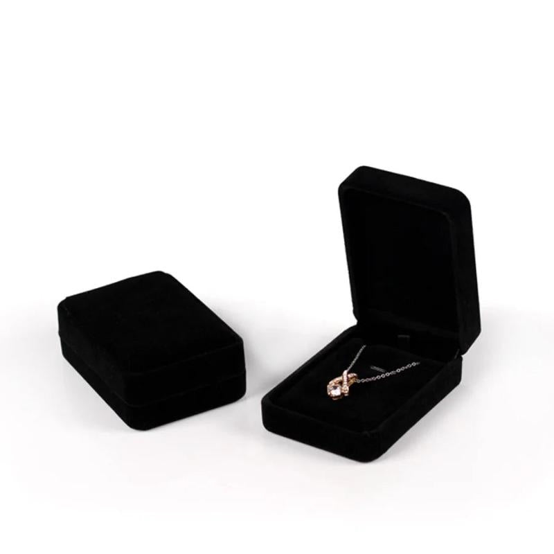 Velvet Jewelry Storage Box Necklace Earrings Organizer