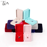 Velvet Jewelry Storage Box Necklace Earrings Organizer