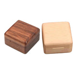 Wood Ring Organizer Case Portable Jewelry Box for Earrings