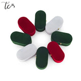 Double Rings Box Velvet Trinket Box Ring Box Jewelry Organizer Wedding