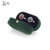 Double Rings Box Velvet Trinket Box Ring Box Jewelry Organizer Wedding