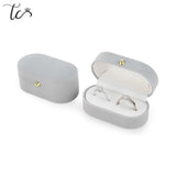 Double Rings Box Velvet Trinket Box Ring Box Jewelry Organizer Wedding