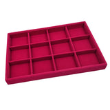 Stackable Jewelry Tray Necklace Pendant Ring Organizer Display