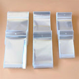 100pcs Clear Self-adhesive Opp Bag Small Plastic Bags for Candy Jewelry Packing