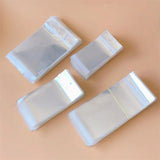 100pcs Clear Self-adhesive Opp Bag Small Plastic Bags for Candy Jewelry Packing