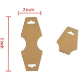 20Pcs Necklace Display Cards Blank Holder Paper Hanging DIY Jewelry Making