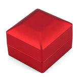 LED Lighted Ring Storage Box Jewelry Display Case Gift Wedding Ring Boxes