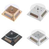 Solar Powered Jewelry Display Turntable Rotary Stand & LED Light