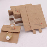20pcs Paper Ring Display Card 6x6cm Jewelry Hanging Tags