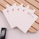 20pcs Paper Ring Display Card 6x6cm Jewelry Hanging Tags