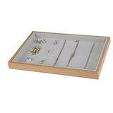 Pearl Velvet Jewelry Tray Pendant Stackable Showcase for Women