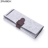 Portable Roll-up Felt Jewelry Roll Storage Bag