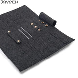 Portable Roll-up Felt Jewelry Roll Storage Bag