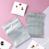 50 Pcs Star Laser Iridescent Zip Lock Bags Holographic Packaging